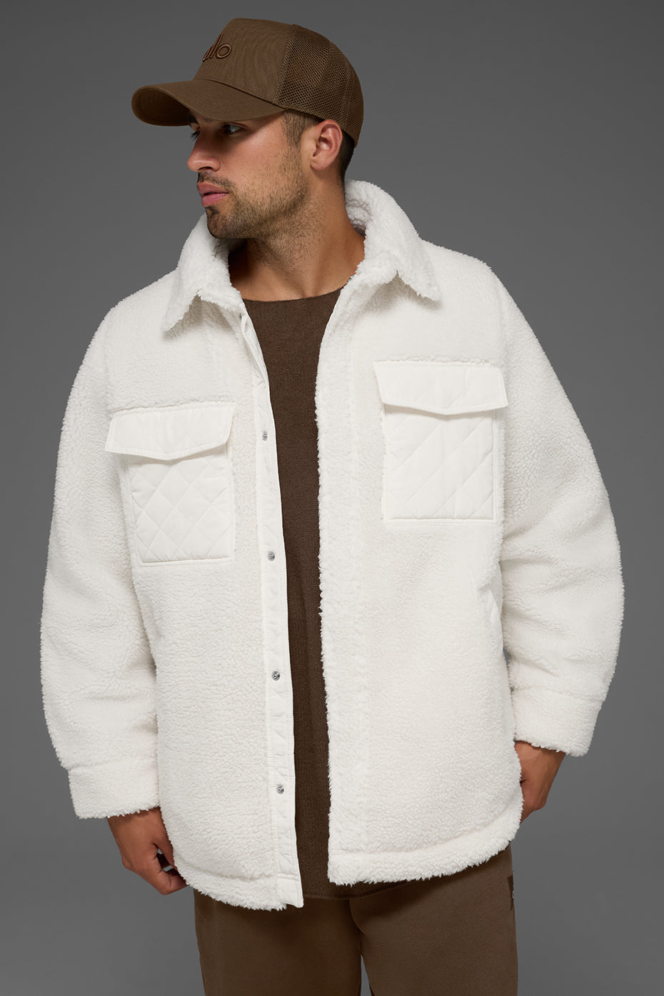 Sherpa Edge Shacket - Ivory — photo 4