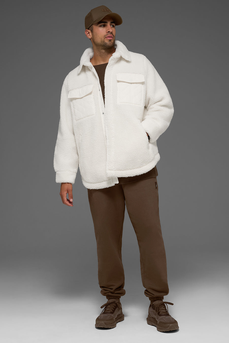 Sherpa Edge Shacket - Ivory — photo 1