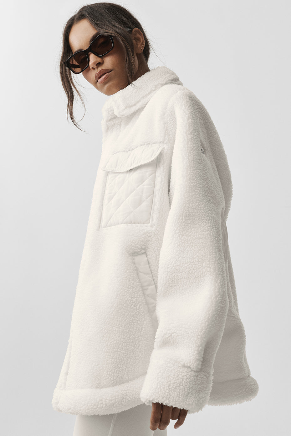 Sherpa Edge Shacket - Ivory — photo 5