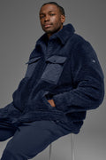 Sherpa Edge Shacket - Navy — photo 1