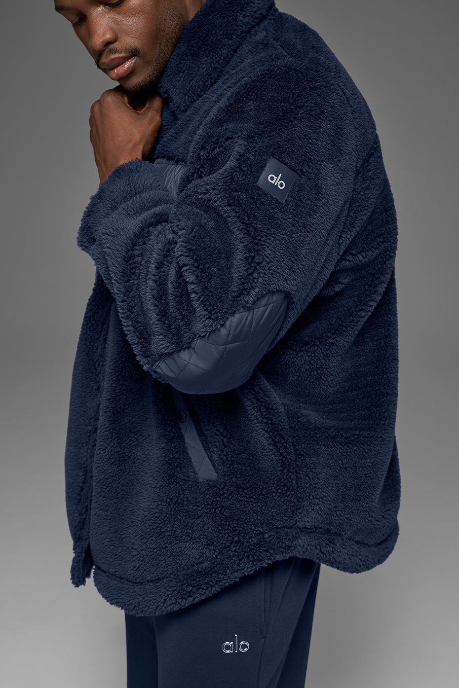 Sherpa Edge Shacket - Navy — photo 2
