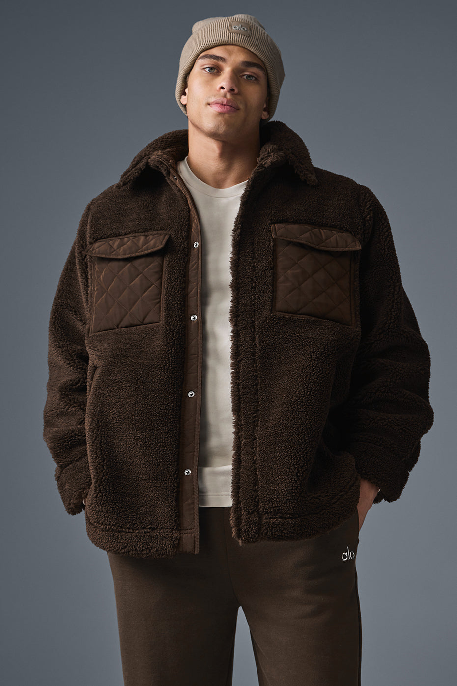 Sherpa Edge Shacket - Espresso — photo 1