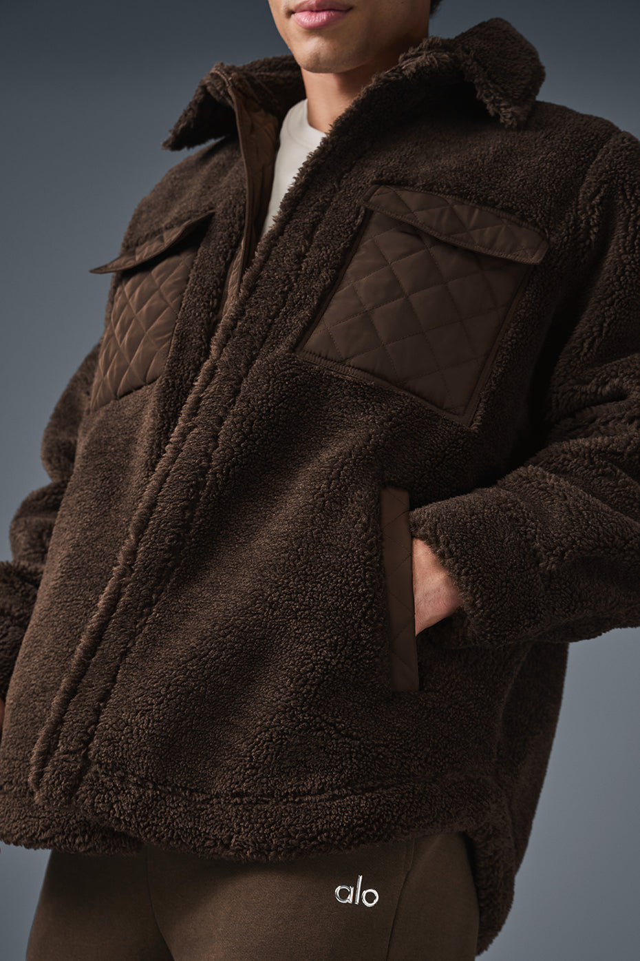 Sherpa Edge Shacket - Espresso — photo 3