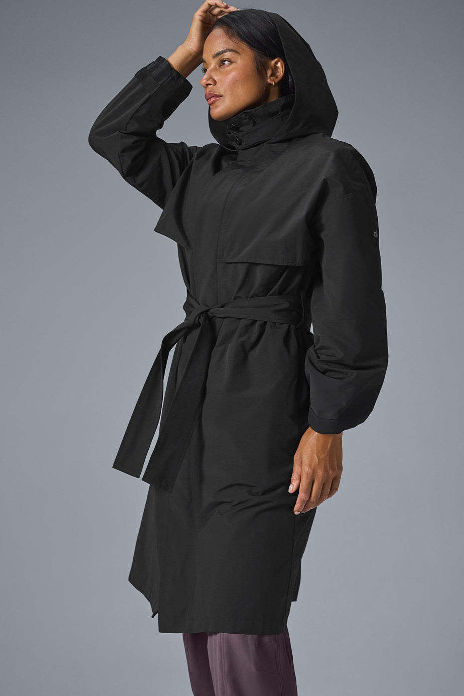 Crinkle On The Move Trench - Black — photo 4