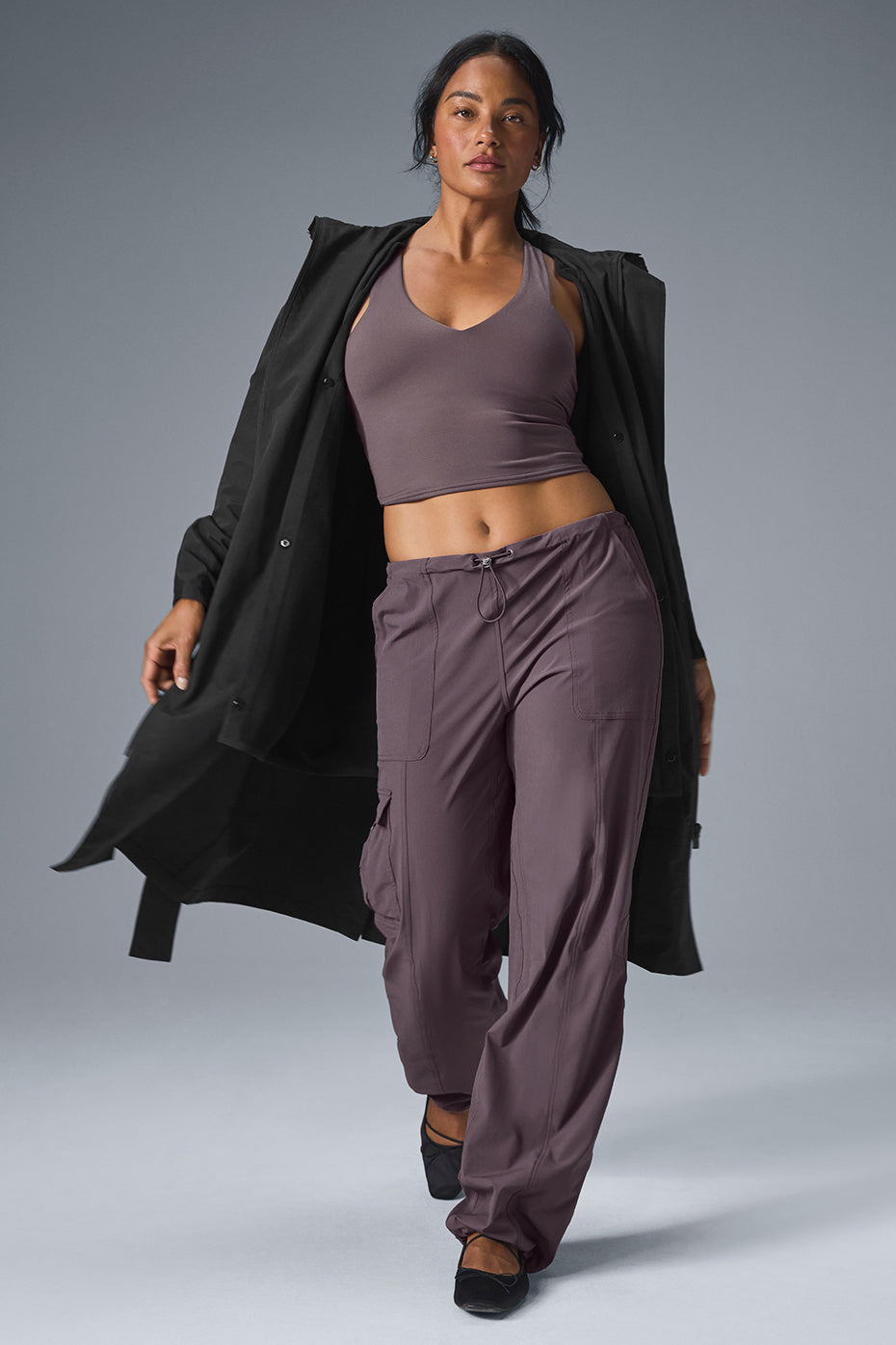 Crinkle On The Move Trench - Black — photo 6