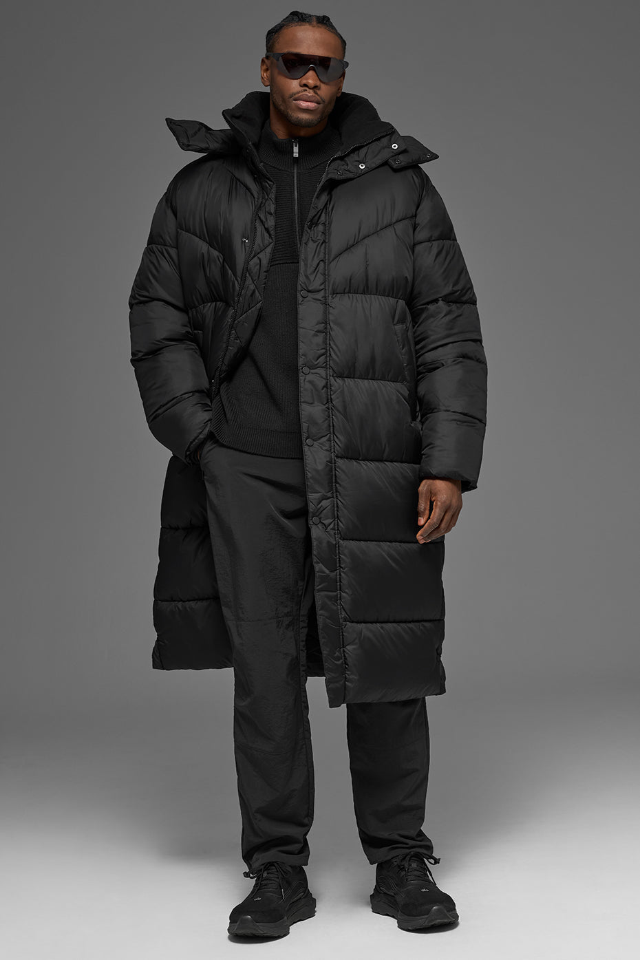 Gold Rush Puffer Trench - Black — photo 1