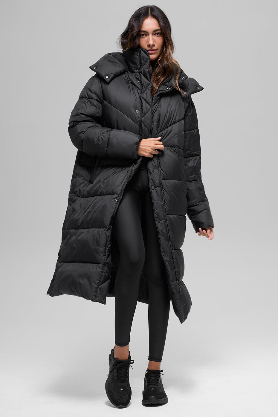Gold Rush Puffer Trench - Black — photo 4
