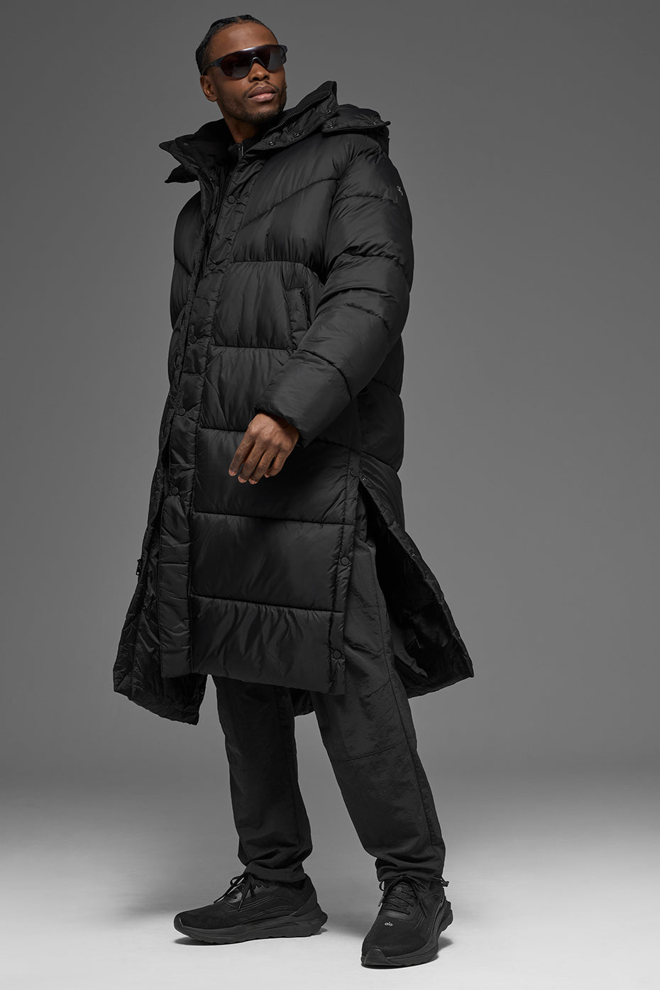 Gold Rush Puffer Trench - Black — photo 5