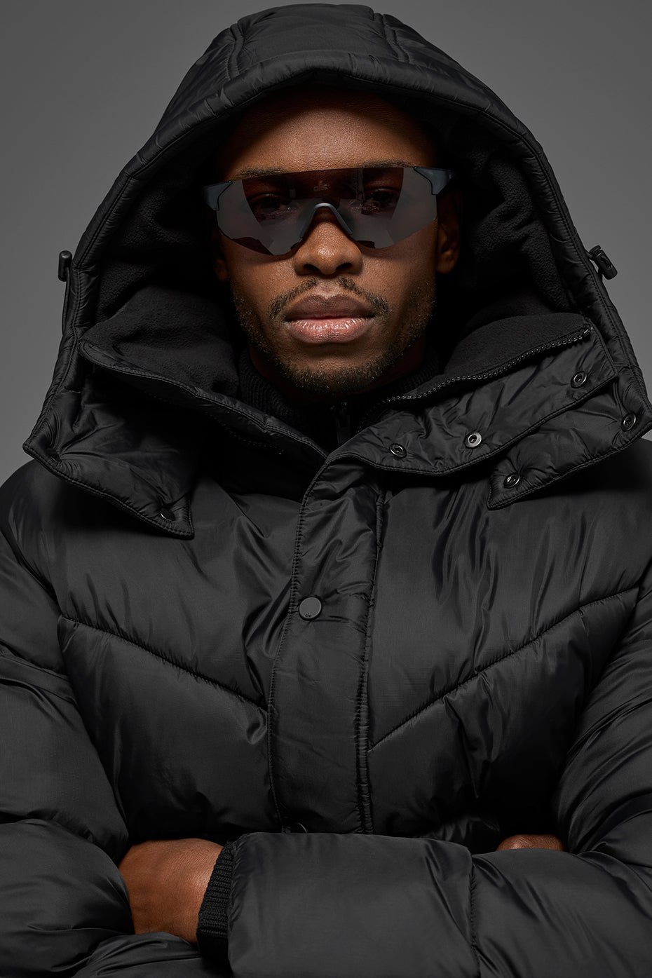 Gold Rush Puffer Trench - Black — photo 3