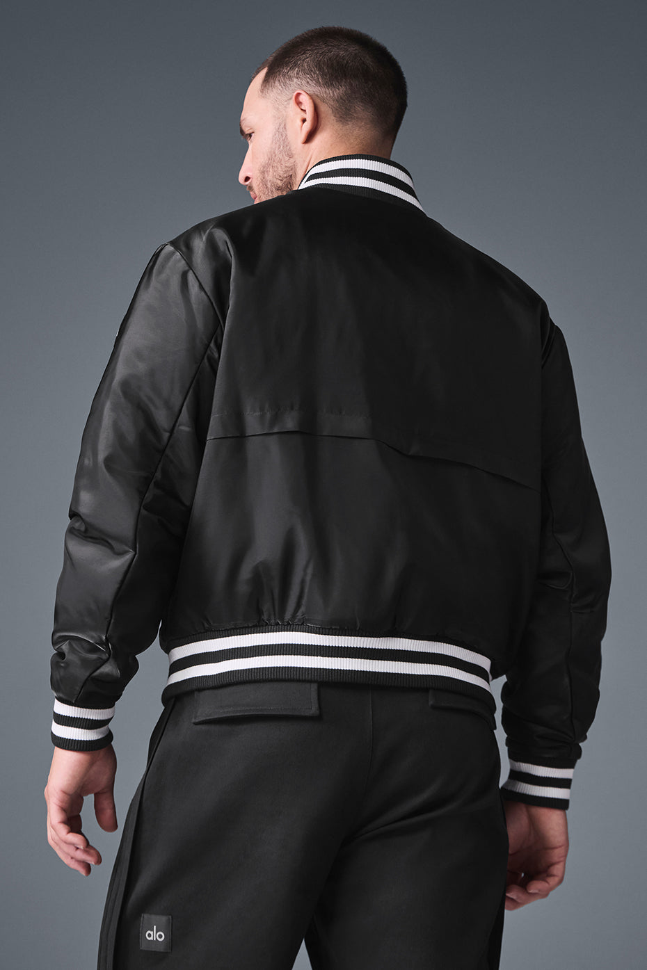 Afterglow Varsity Jacket - Black — photo 2