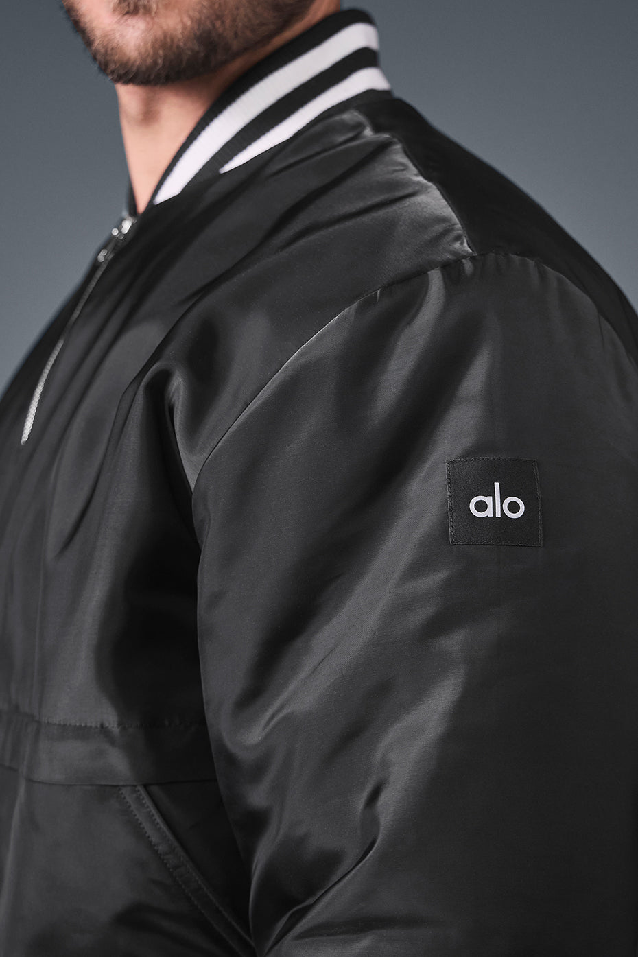 Afterglow Varsity Jacket - Black — photo 3