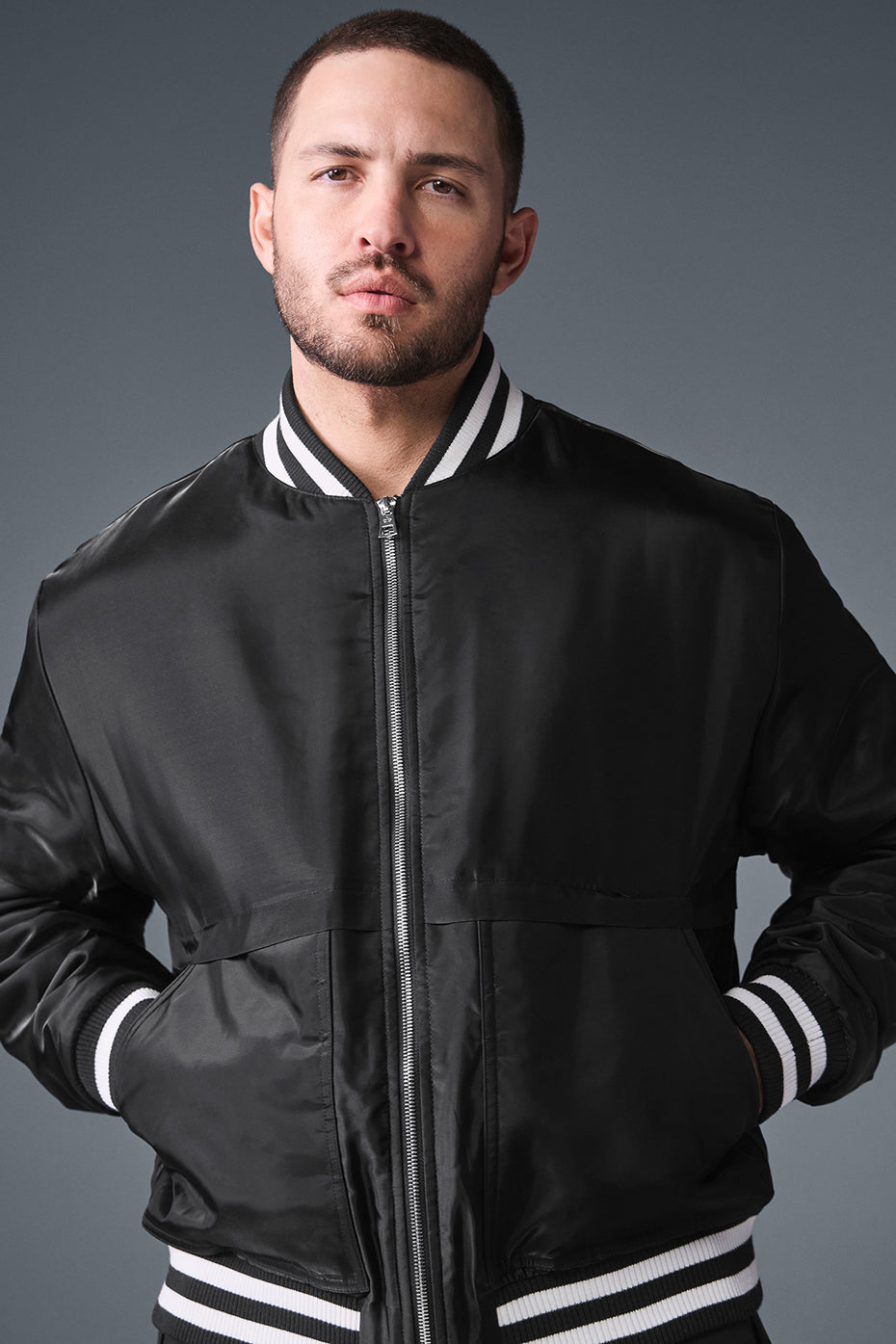 Afterglow Varsity Jacket - Black — photo 5