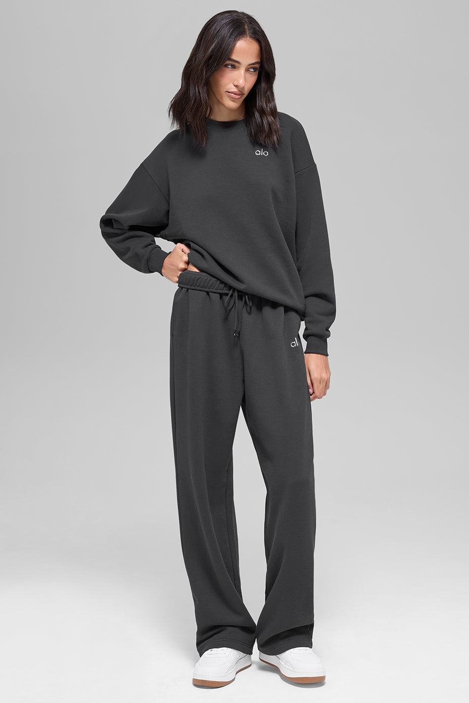 Accolade Straight Leg Sweatpant - Anthracite — photo 6