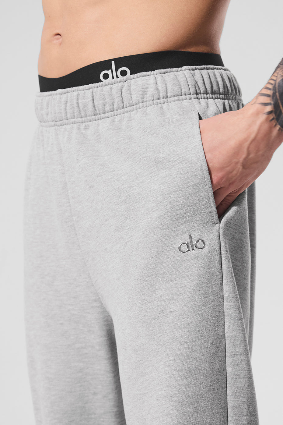 Accolade Straight Leg Sweatpant - Athletic Heather Grey — photo 3