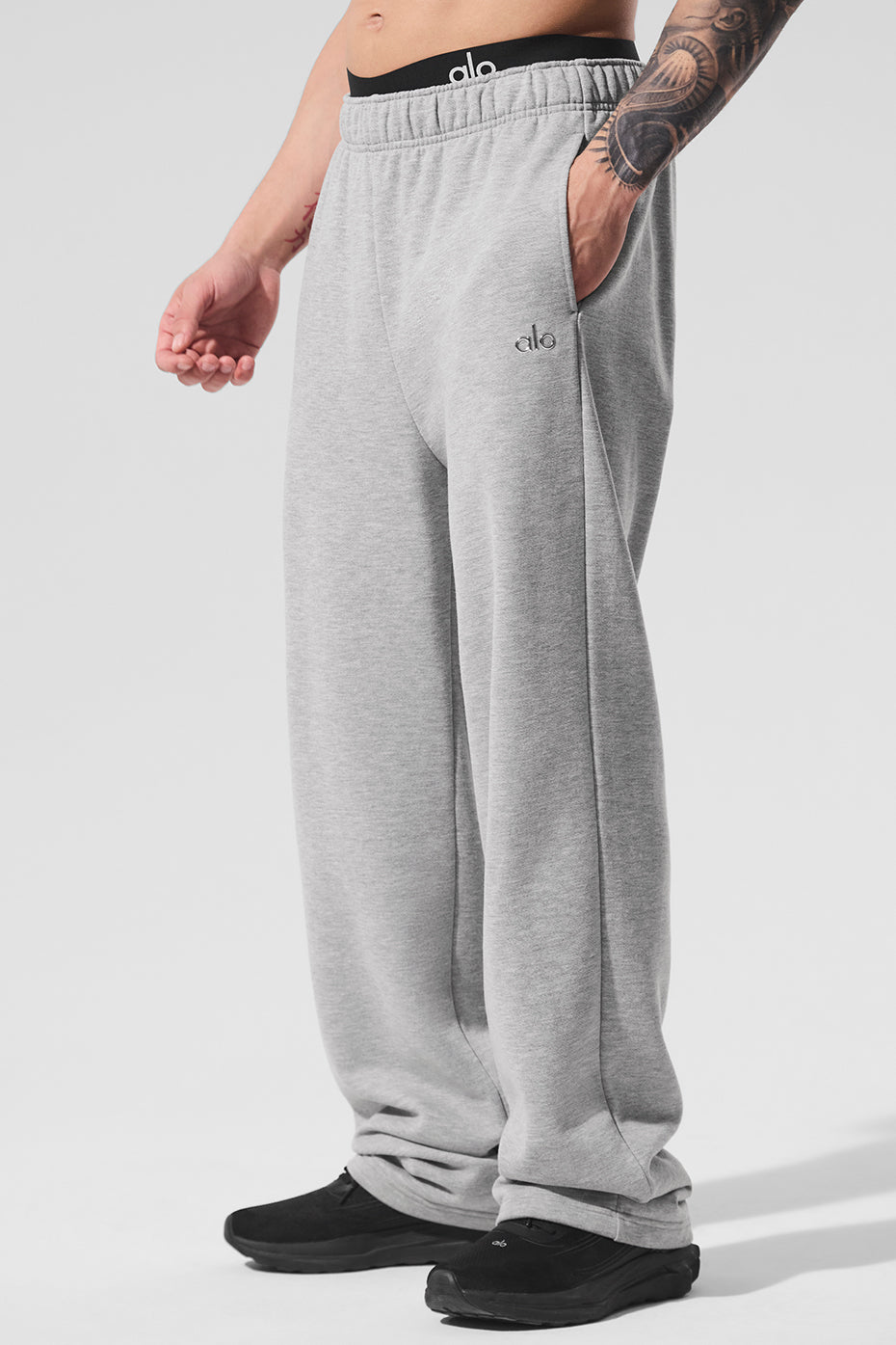 Accolade Straight Leg Sweatpant - Athletic Heather Grey — photo 4