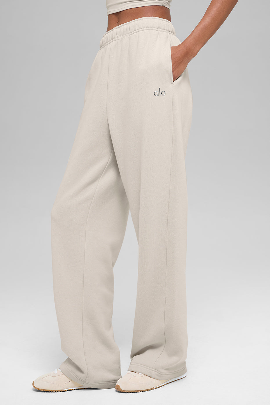 Accolade Straight Leg Sweatpant - Bone — photo 3