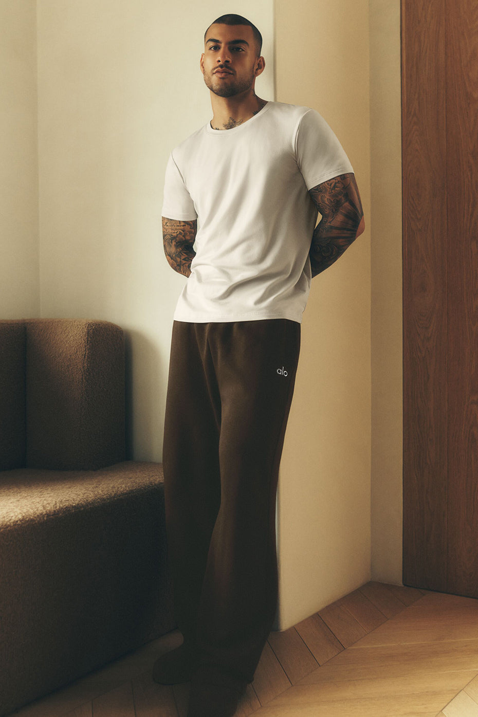 Accolade Straight Leg Sweatpant - Espresso — photo 1