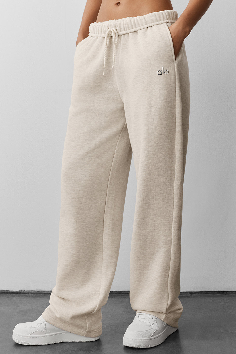 Accolade Straight Leg Sweatpant - Oatmeal Heather — photo 4