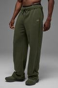 Accolade Straight Leg Sweatpant - Green Olive — photo 1
