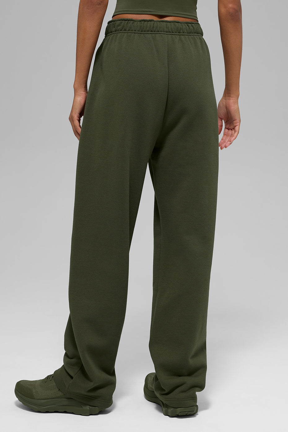 Accolade Straight Leg Sweatpant - Green Olive — photo 3