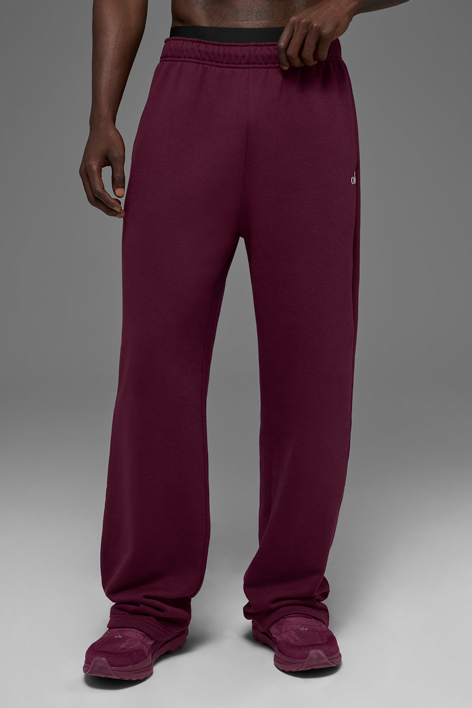 Accolade Straight Leg Sweatpant - Burgundy — photo 1