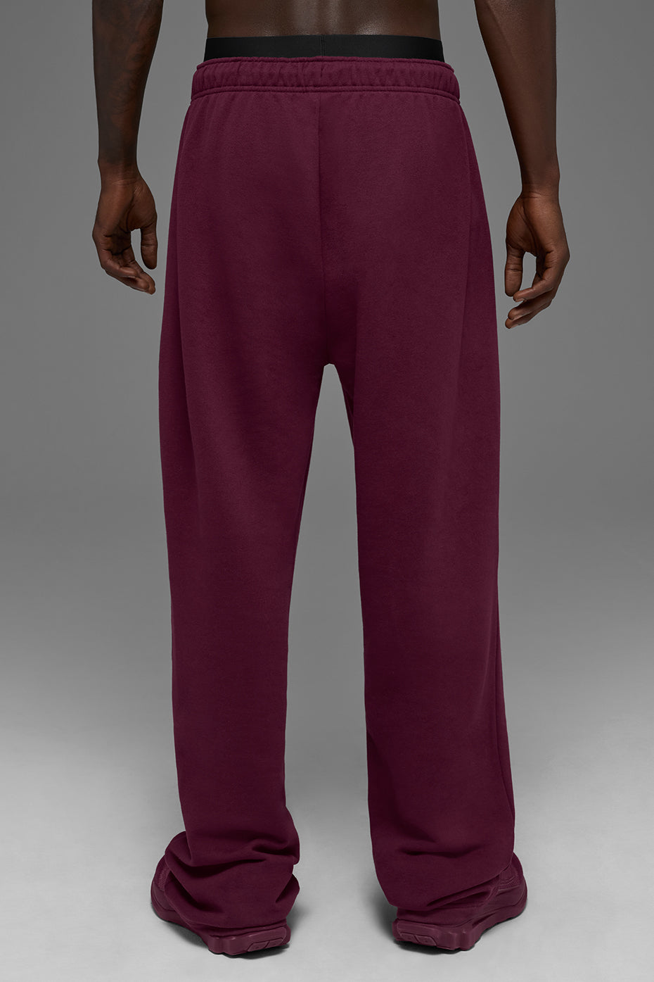 Accolade Straight Leg Sweatpant - Burgundy — photo 3