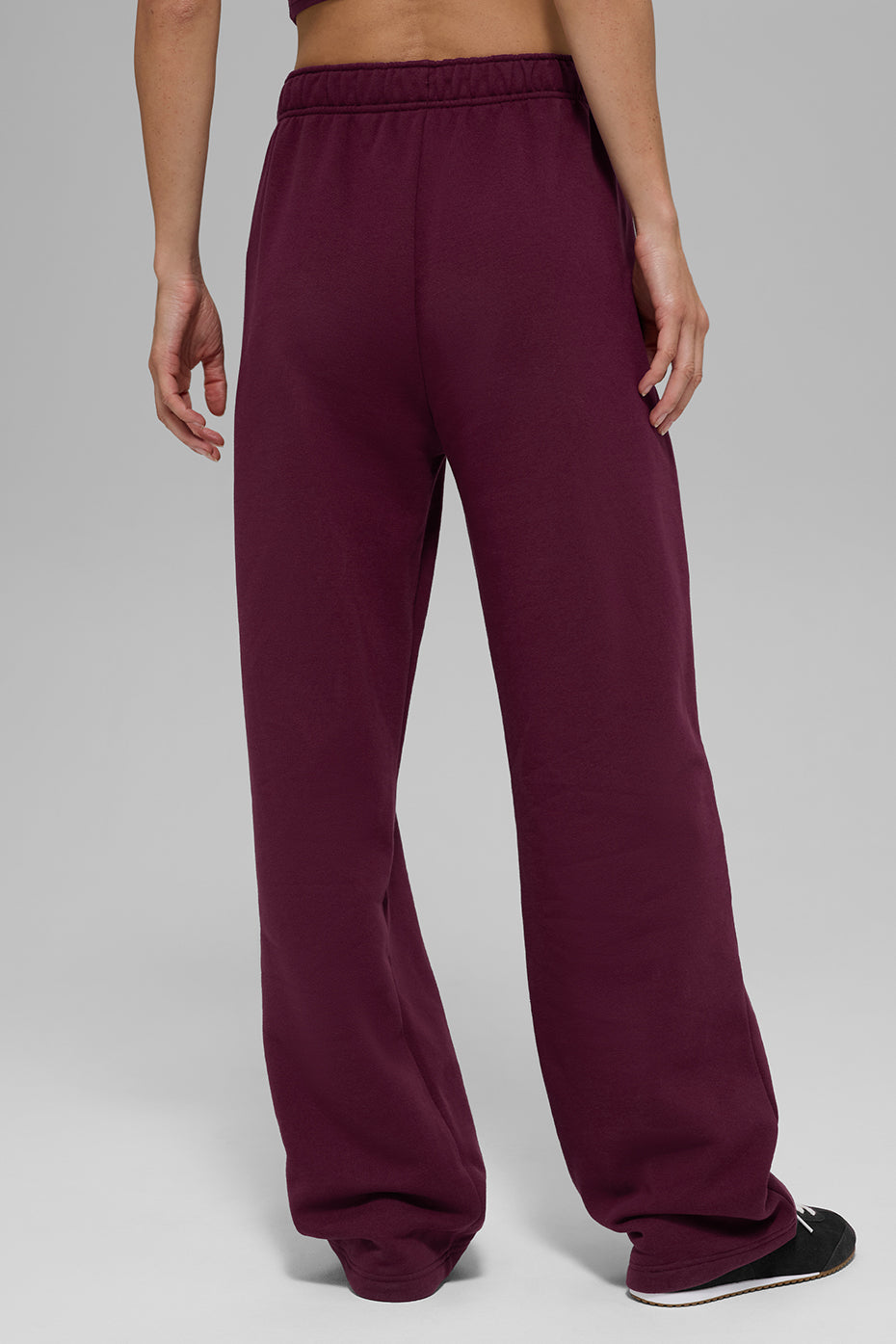 Accolade Straight Leg Sweatpant - Burgundy — photo 3
