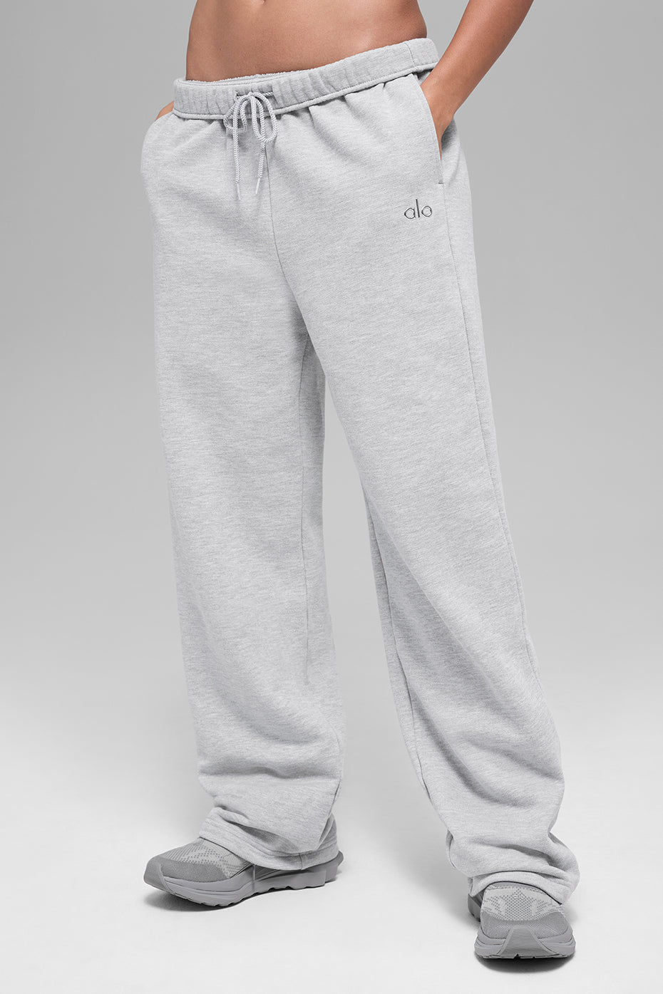 Accolade Straight Leg Sweatpant - Athletic Heather Grey — photo 3