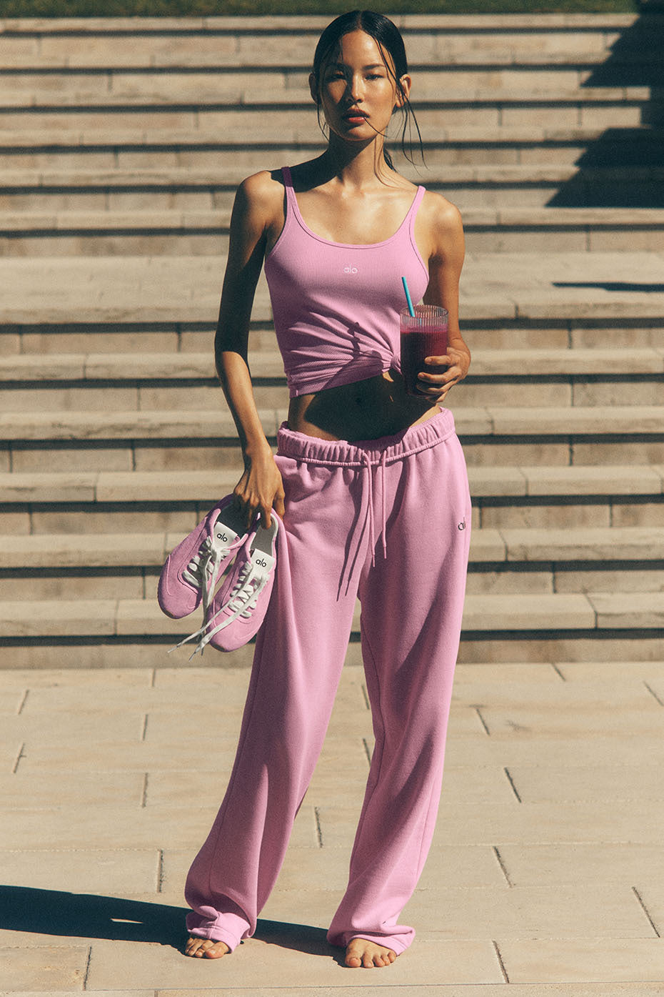 Accolade Straight Leg Sweatpant - Candy Heart Pink — photo 6