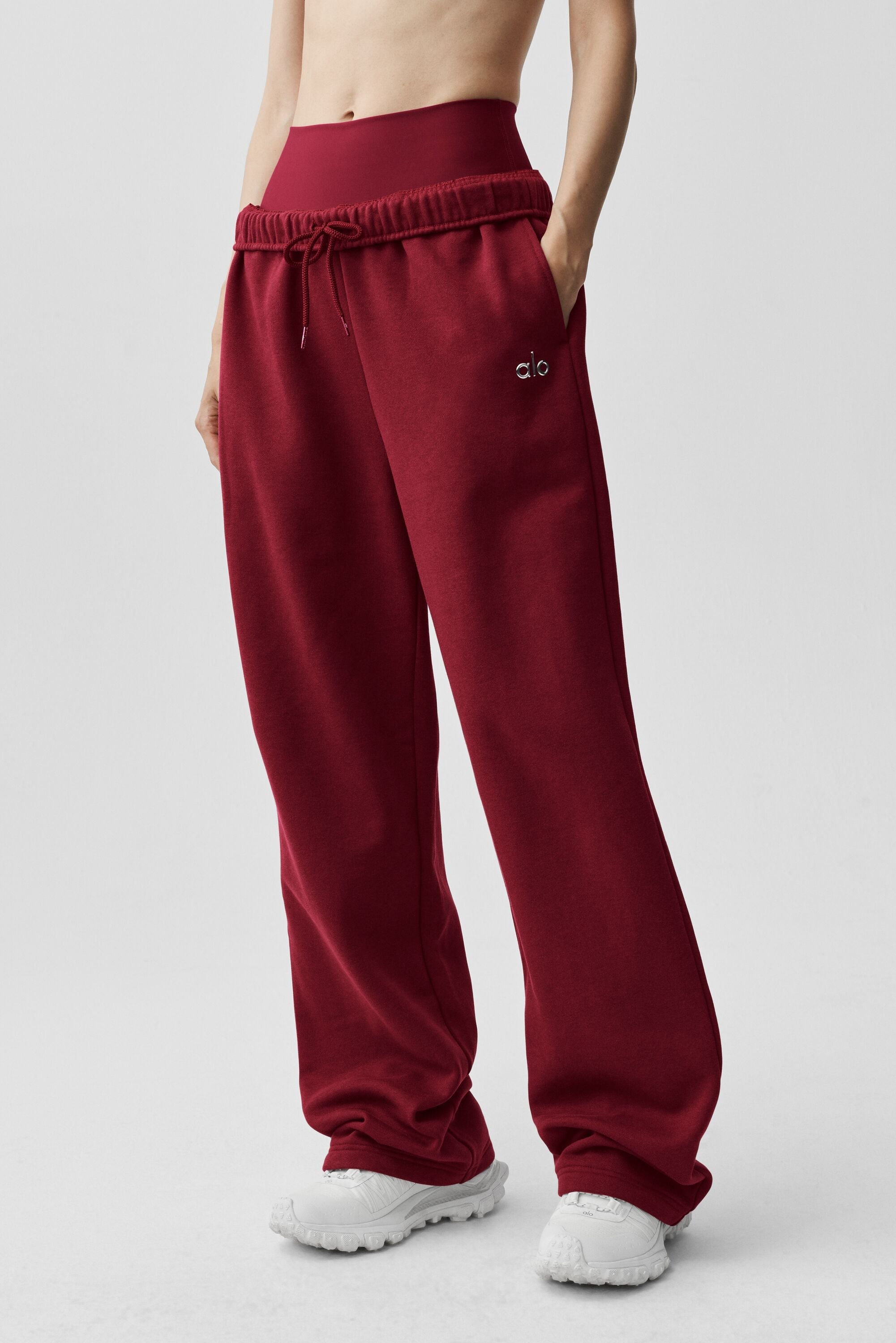 Accolade Straight Leg Sweatpant - Summer Romance Red — photo 1
