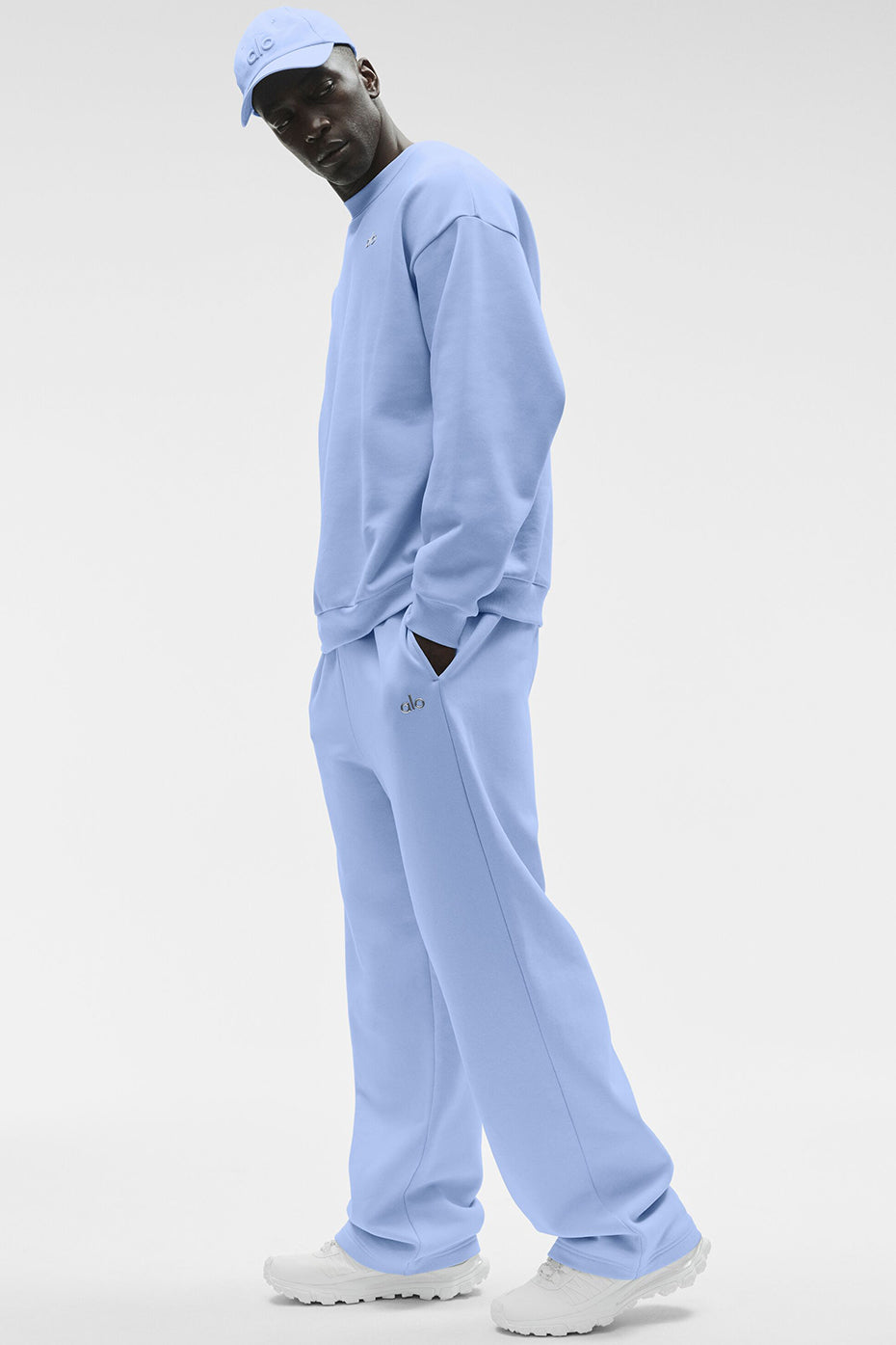 Accolade Straight Leg Sweatpant - Light Provence Blue — photo 4