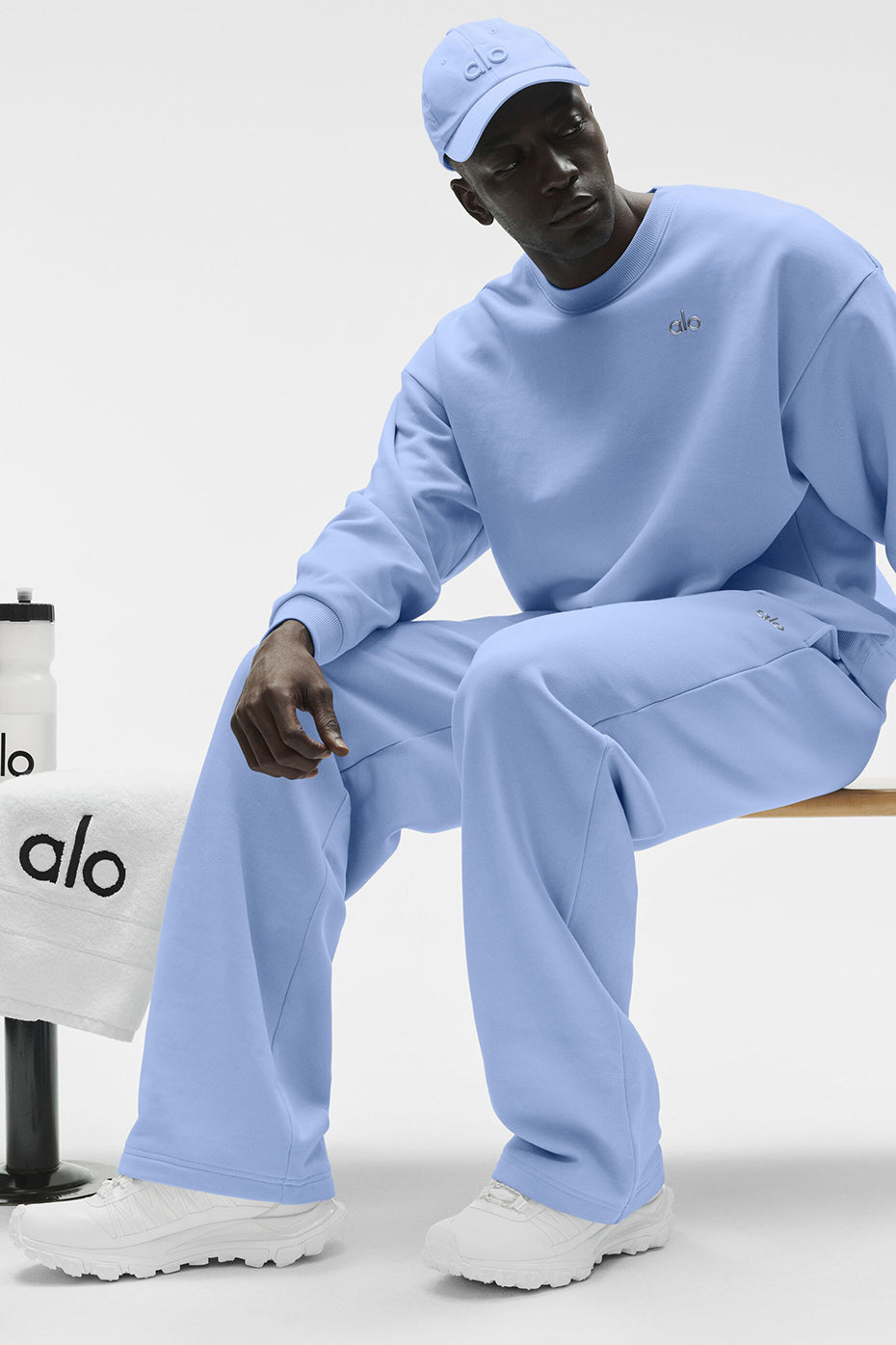 Accolade Straight Leg Sweatpant - Light Provence Blue — photo 5