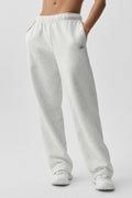 Accolade Straight Leg Sweatpant - White Heather — photo 1