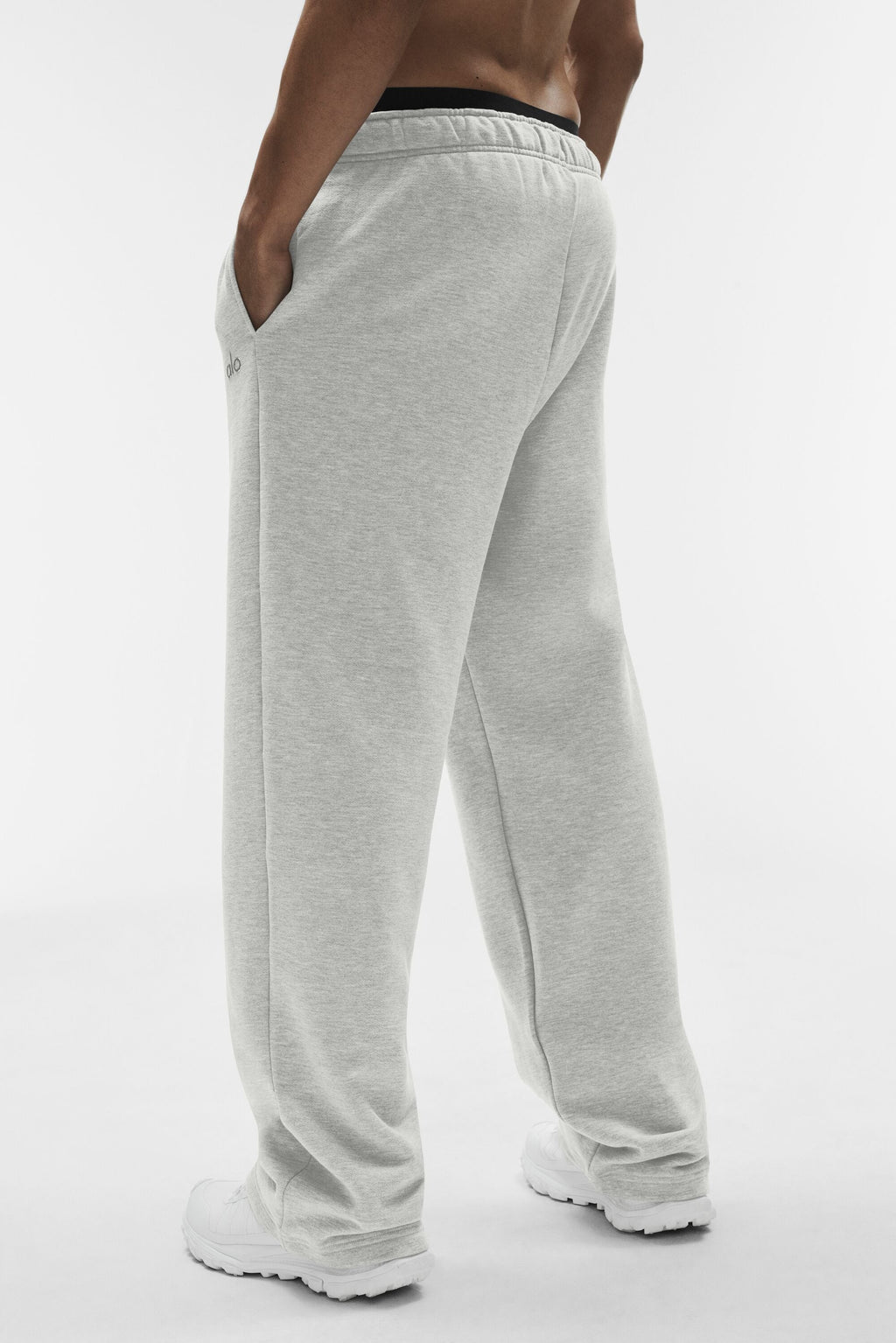 Accolade Straight Leg Sweatpant - White Heather — photo 2