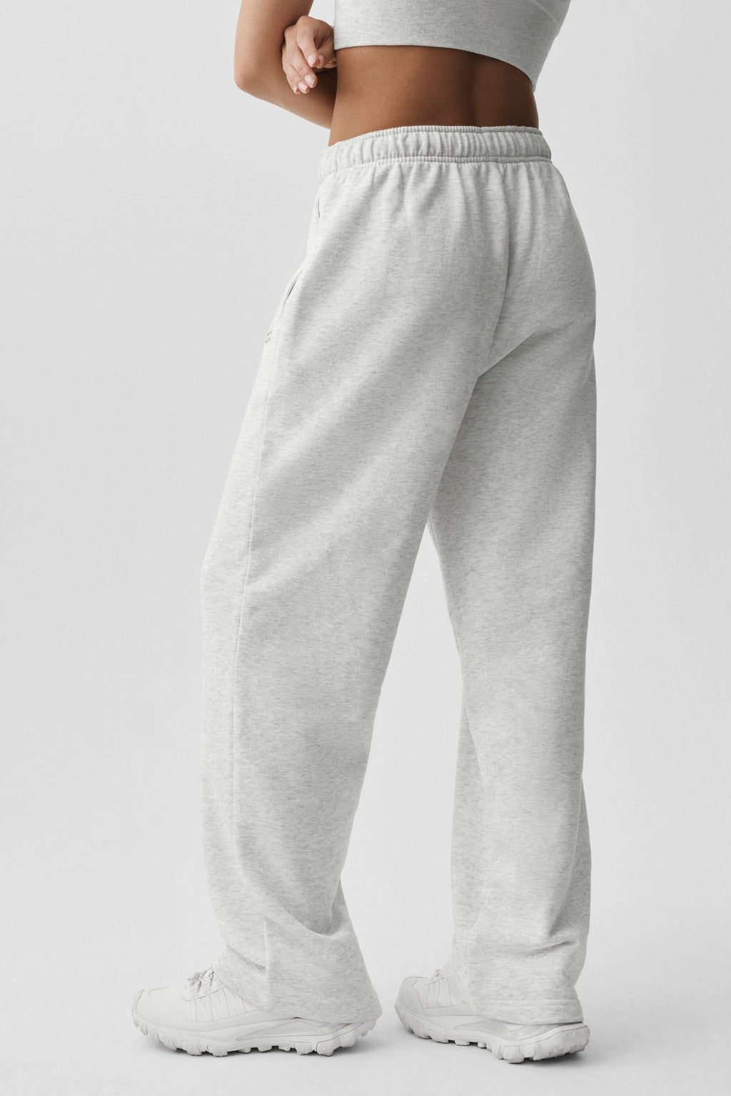 Accolade Straight Leg Sweatpant - White Heather — photo 2