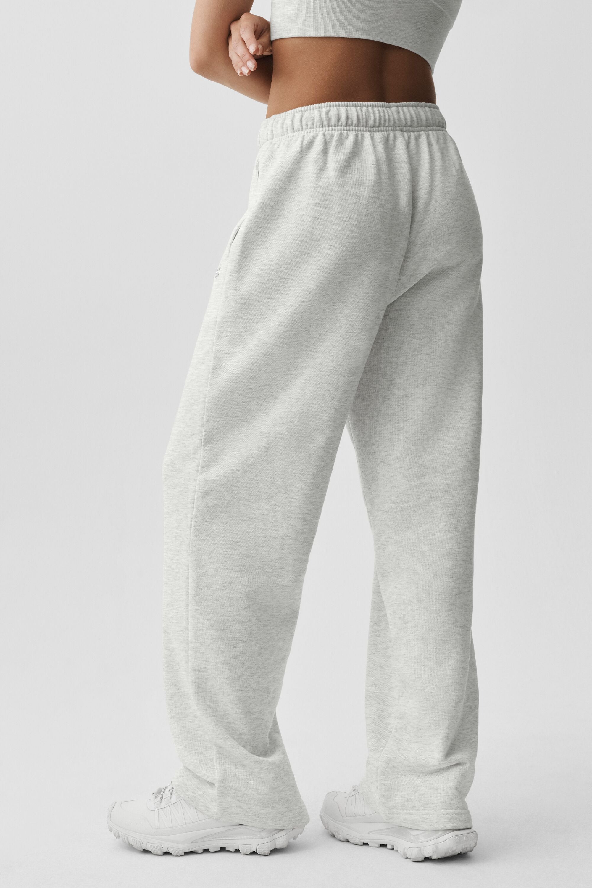 Accolade Straight Leg Sweatpant - White Heather — photo 2