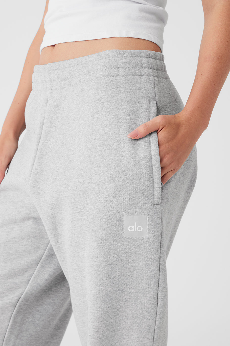 Cuffed Renown Heavy Weight Sweatpant - Athletic Heather Grey — photo 4
