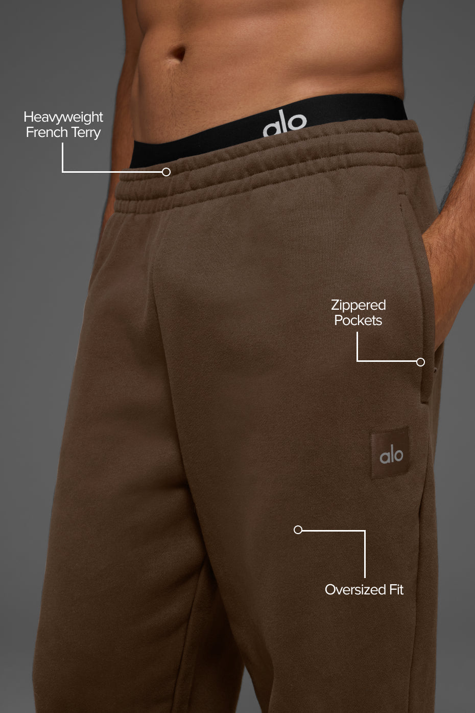 Cuffed Renown Heavy Weight Sweatpant - Espresso — photo 2