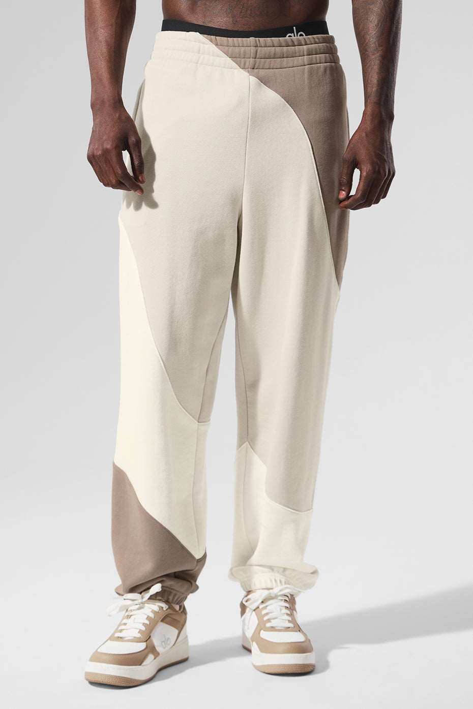 Make Waves Sweatpant - Ivory/Bone/Gravel — photo 1