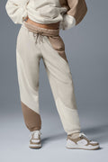Make Waves Sweatpant - Ivory/Bone/Gravel — photo 1