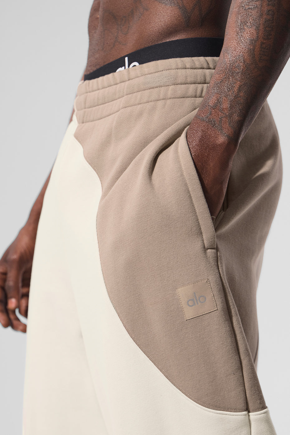 Make Waves Sweatpant - Ivory/Bone/Gravel — photo 4