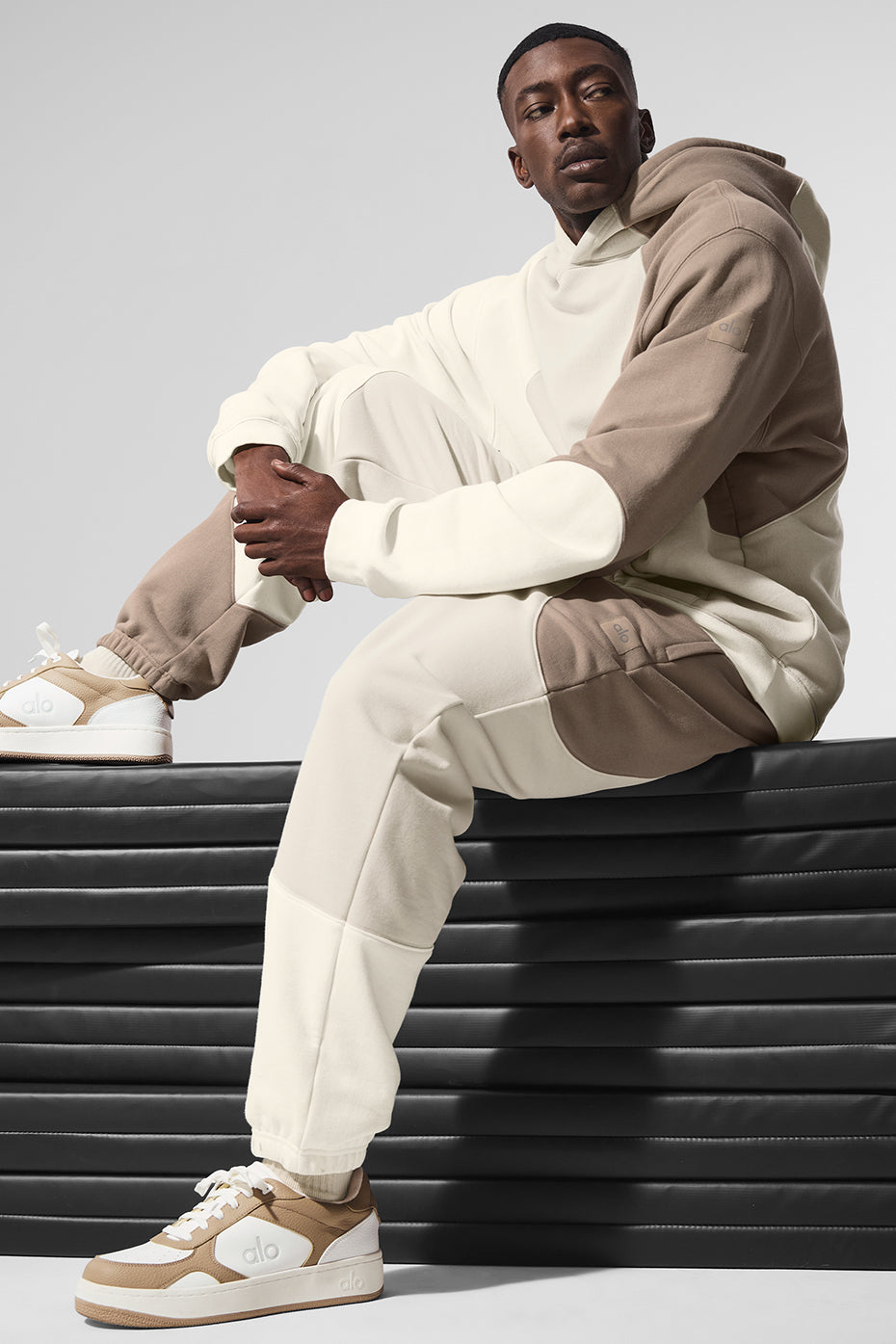 Make Waves Sweatpant - Ivory/Bone/Gravel — photo 5