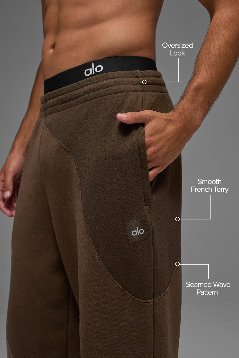 Make Waves Sweatpant - Espresso Tonal — photo 2