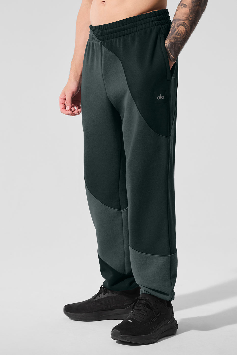 Make Waves Sweatpant - Charcoal Green Tonal — photo 3