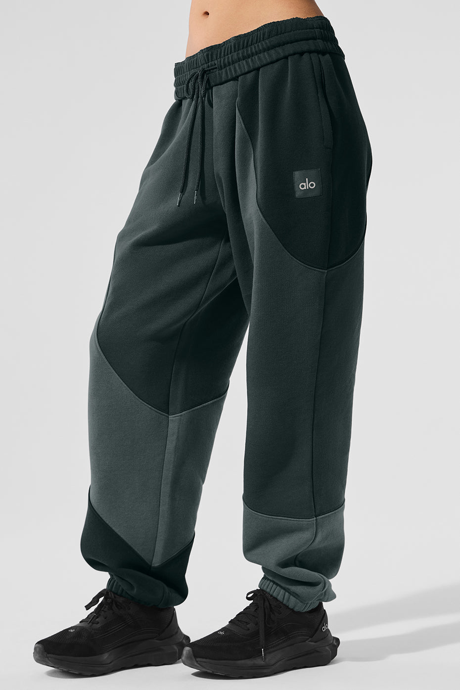 Make Waves Sweatpant - Charcoal Green Tonal — photo 3