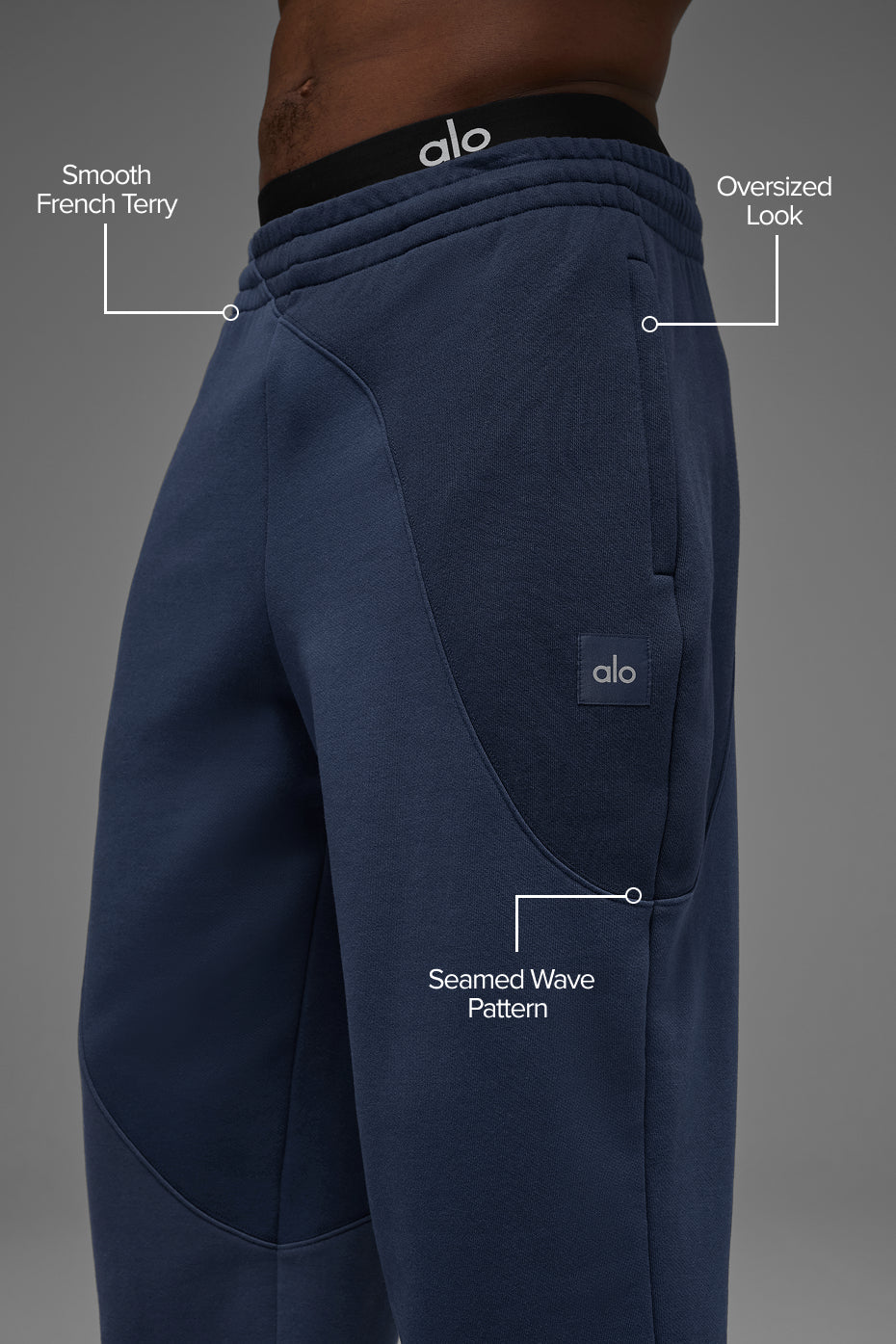 Make Waves Sweatpant - Navy Tonal — photo 2