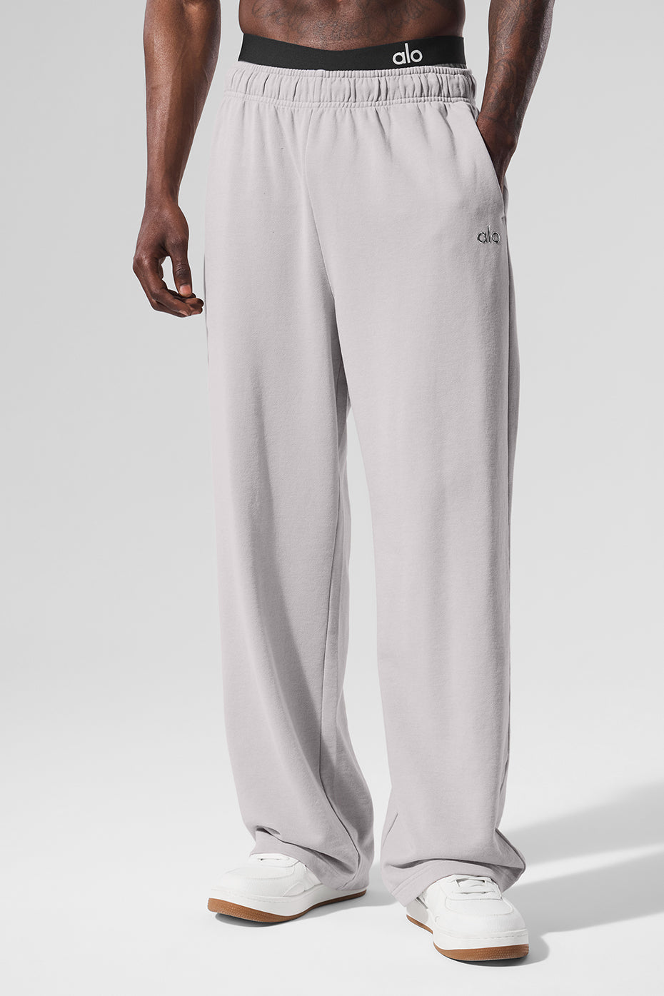 Washed Accolade Straight Leg Sweatpant - Grey Sky Wash — photo 1