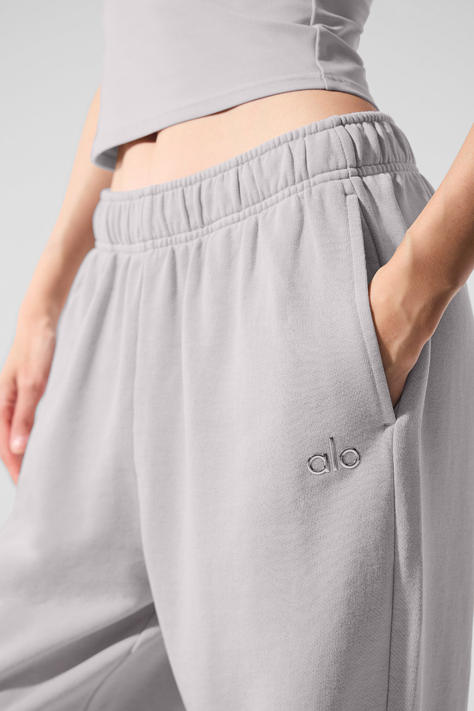 Washed Accolade Straight Leg Sweatpant - Grey Sky Wash — photo 4