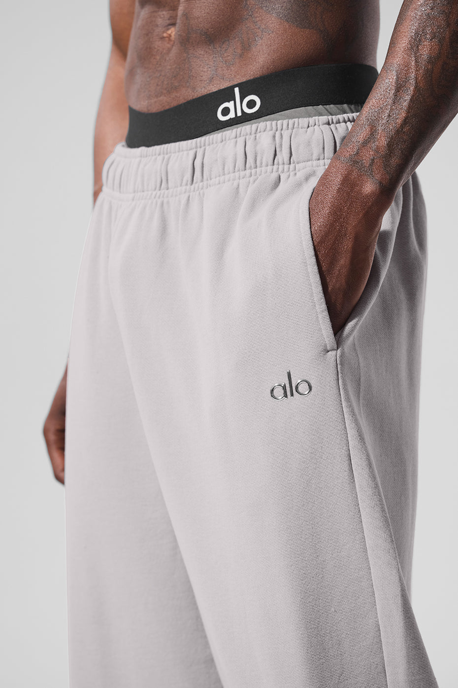 Washed Accolade Straight Leg Sweatpant - Grey Sky Wash — photo 3