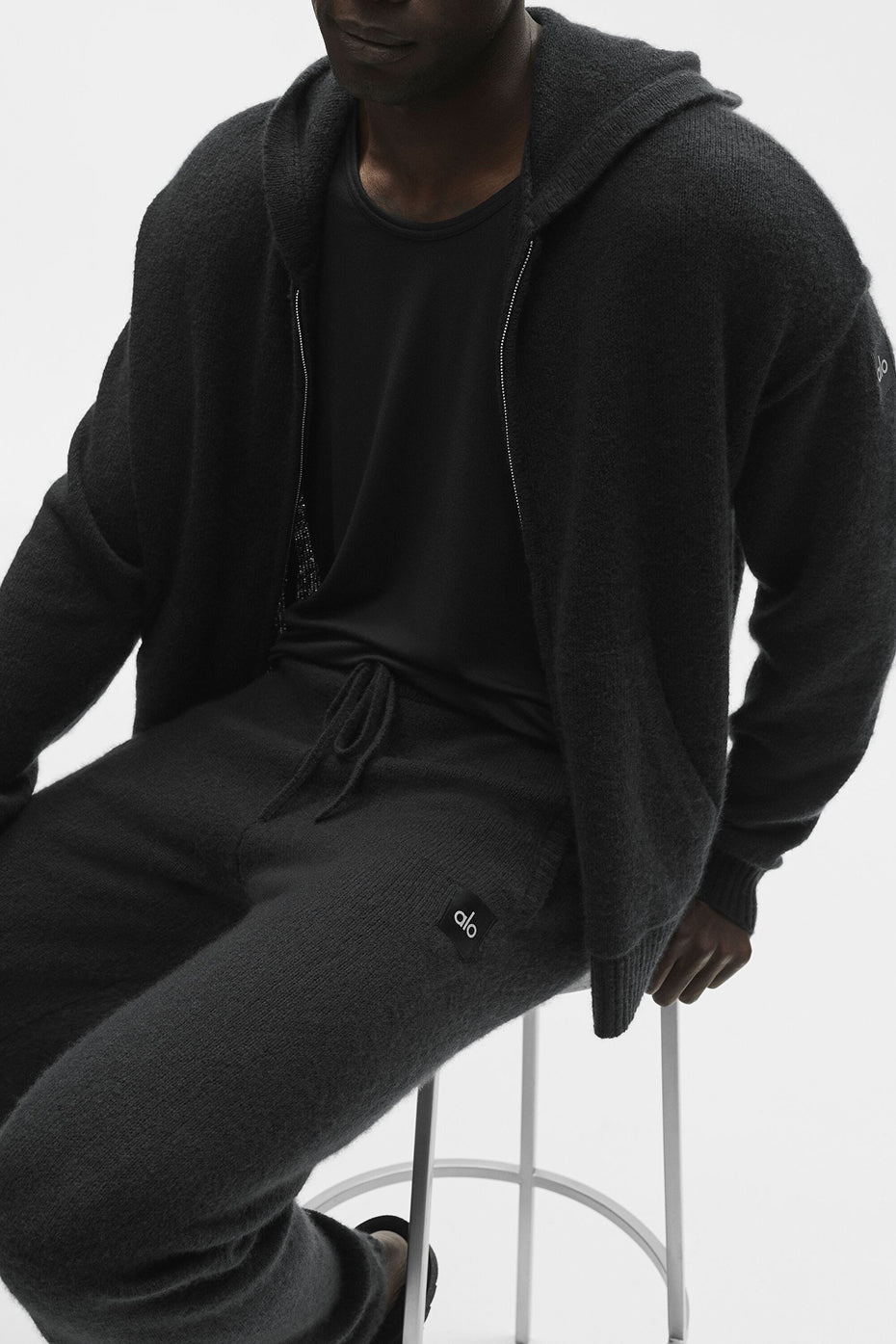 Wool Cashmere New Class Sweatpant - Black — photo 3